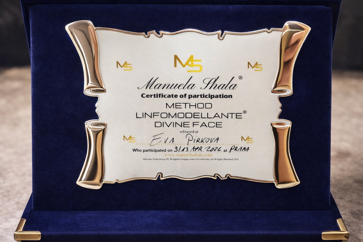 Certifikát LinfoModellante a Divine Face Evy Pírkové